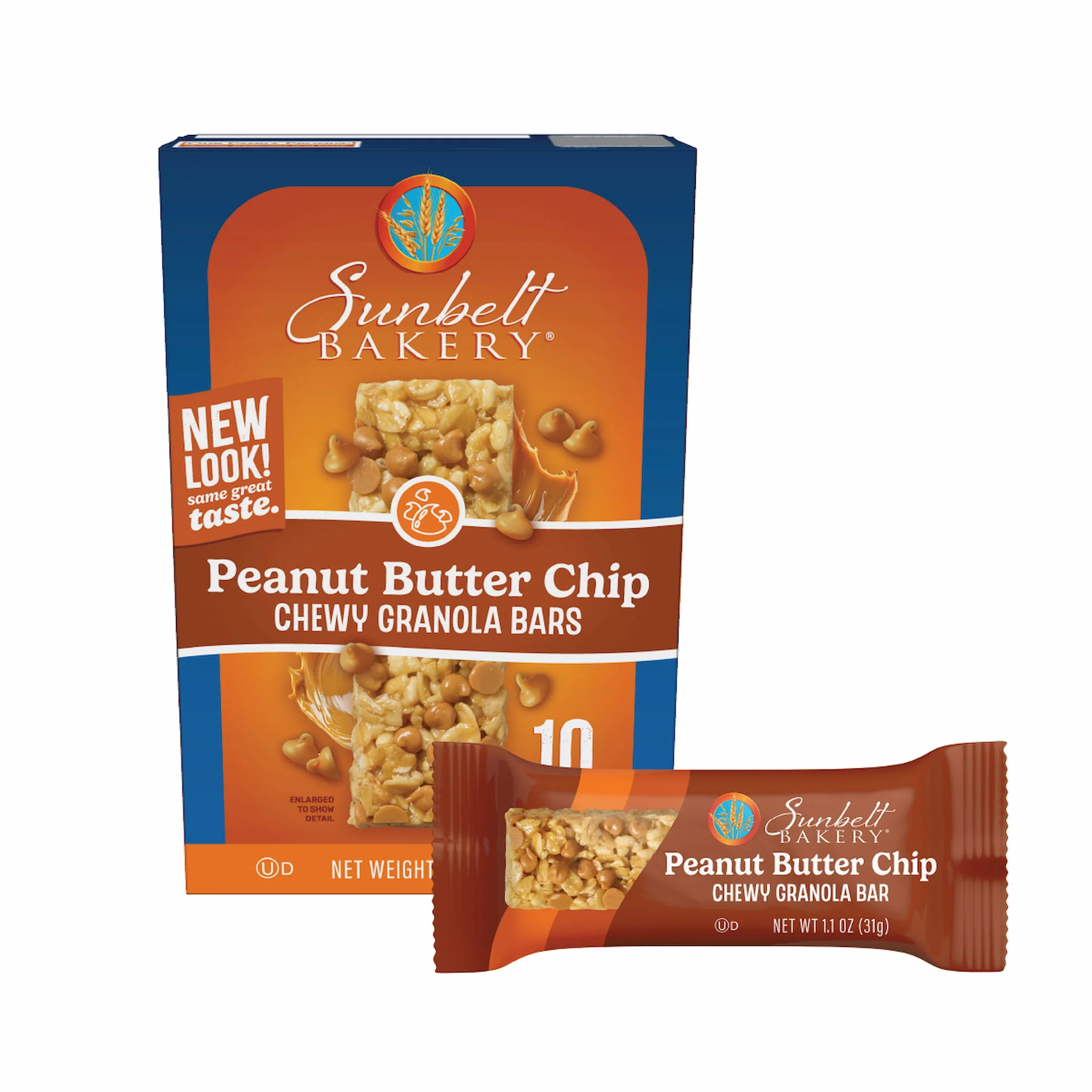 Peanut Butter Chip Chewy Granola Bars